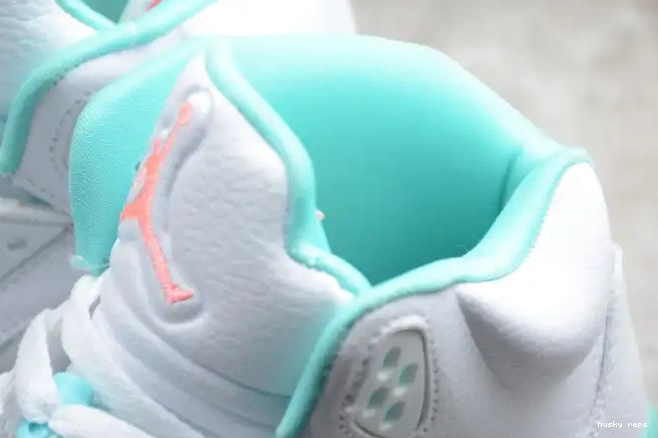 Rep Husky 440892-100 Aqua Jordan 5 Light Air GS 0523